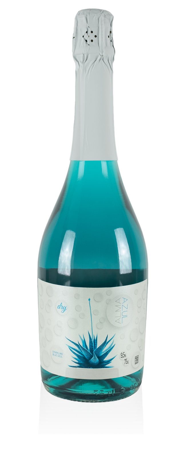 ALMA AZUL sparkling ALMA AZUL vino azul blue wine